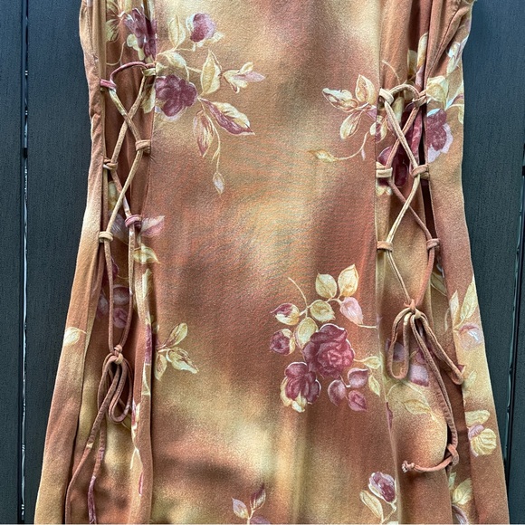 VINTAGE Y2K INDIE FLORAL MIDI MAXI DRESS!! - Picture 3 of 7